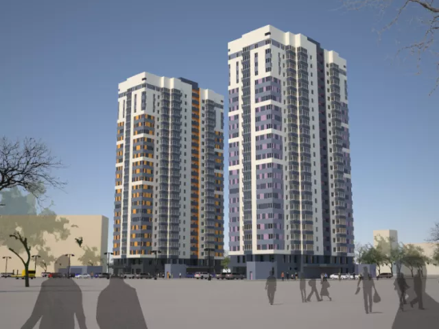 Освещение придомовой территории в Юго-Западном районе Екатеринбурга